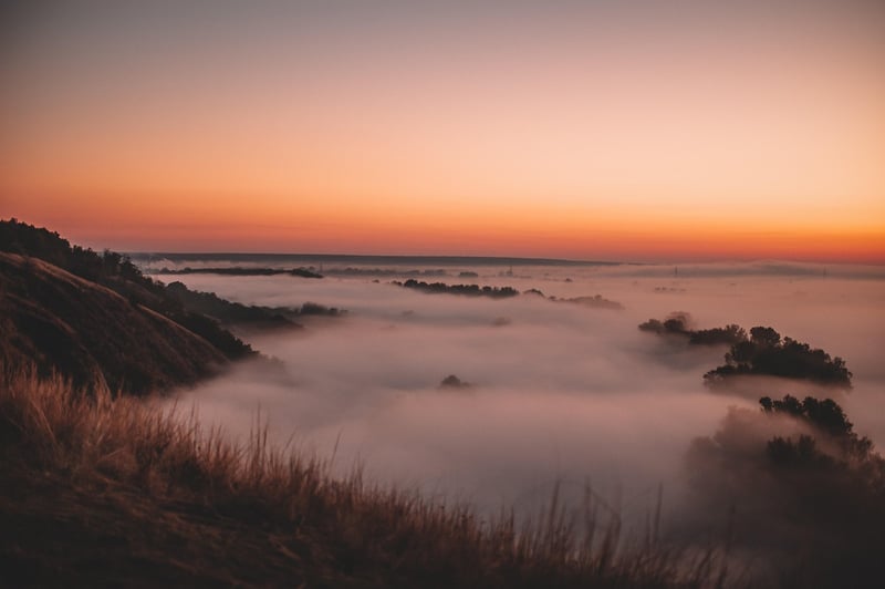 Sunset Landscape Travel Banner